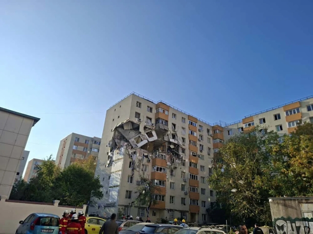Explosión en edificio deja tres muertos y varios heridos en Rumania
