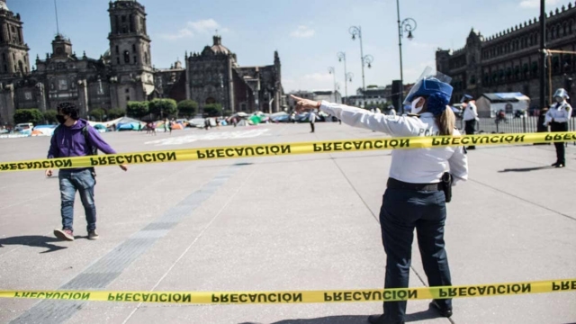 “Blindan” Zócalo de CDMX.