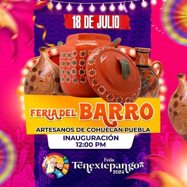 Todo está listo para la Feria del Barro en Tenextepango
