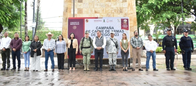 Alcalde de Jiutepec invita a la población a participar en la campaña de canje de armas de fuego