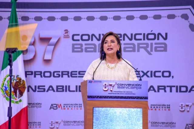 Xóchitl Gálvez pide a banqueros aprovechar el nearshoring en México