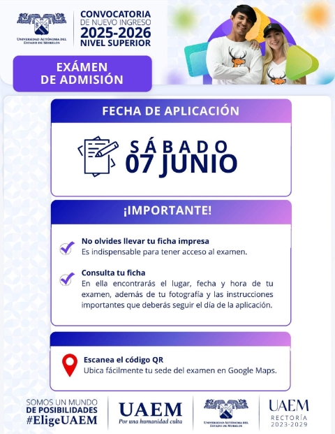 La UAEM tiene lista logística para aplicación de exámenes 