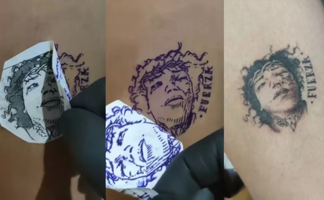 Fanático se tatua a Paola Suárez golpeada y desata controversia en tiktok