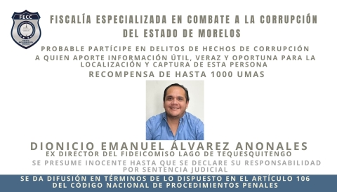 Emite FECC ficha de búsqueda y recompensa para aprehender al exdirector del Filateq