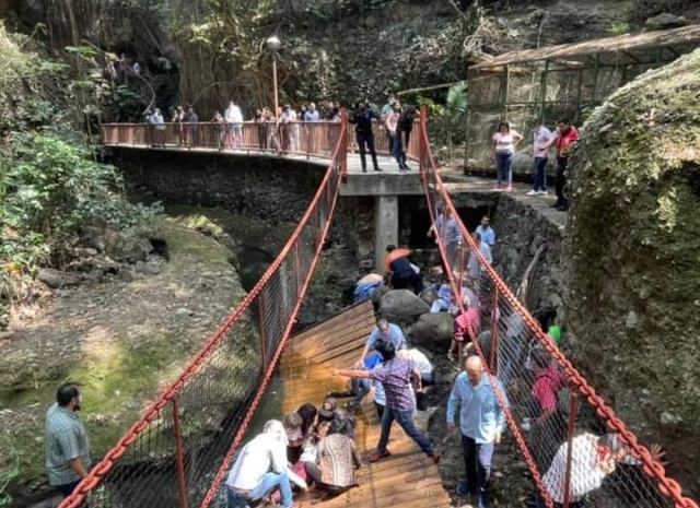 Se deslinda ayudante municipal de Amatitlán de la responsabilidad de la caída del puente colgante