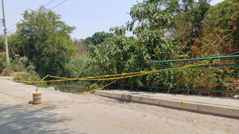 Las autoridades únicamente mantienen un acordonamiento en la zona.