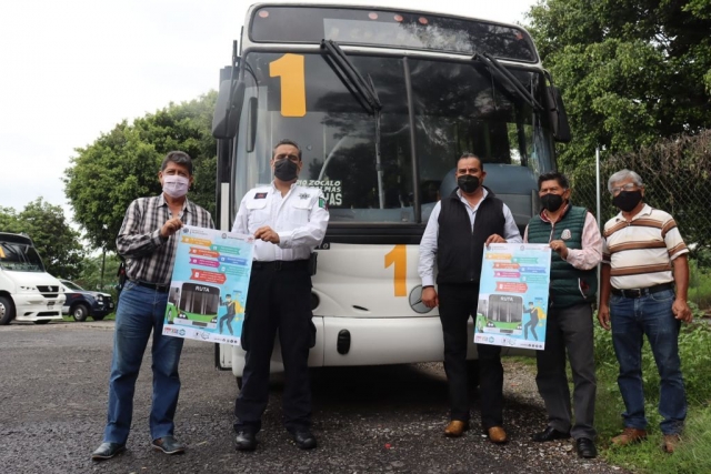 Promueve SSP Cuernavaca cultura del autocuidado en el transporte público