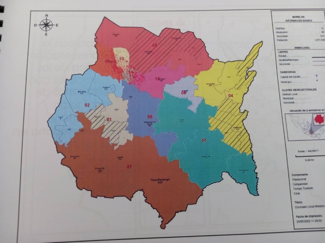 A nivel federal se prevén pocos cambios en los cinco distritos electorales, no así en la distritación local, donde hay propuestas que modificarían significativamente los municipios que los componen. 