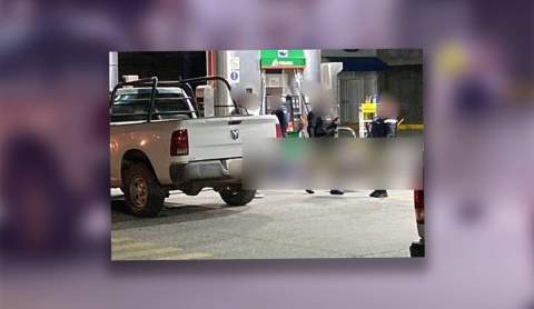 Balean a trabajador de una gasolinera