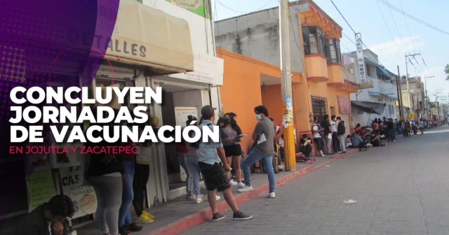 Este jueves continuarán las jornadas de vacunación en Jojutla, ahora para personas de todas las edades y de todos los municipios de la región que no hayan recibido ni una dosis.