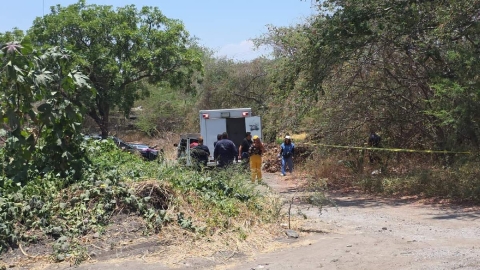 La víctima fue abandonada en un camino de terracería.