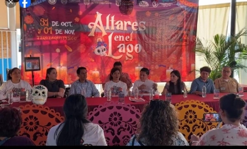 Autoridades municipales y estatales, dieron a conocer la cartelera de los “Altares en el lago”, como parte del Festival de Día de Muertos.