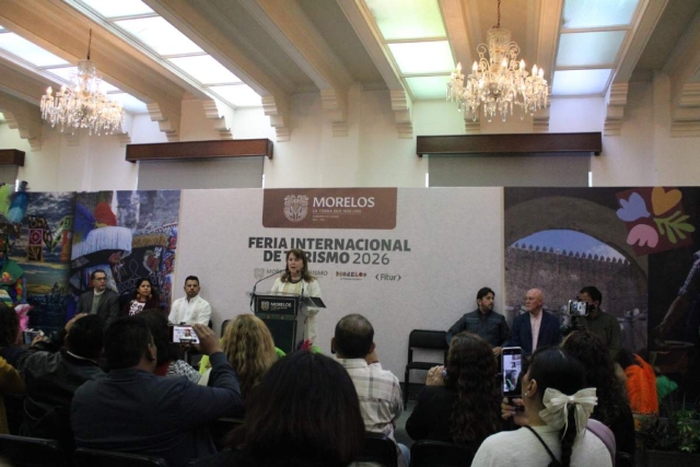 Este viernes, la gobernadora hizo el anuncio oficial de la participaci&oacute;n de Morelos en la Feria de Turismo.