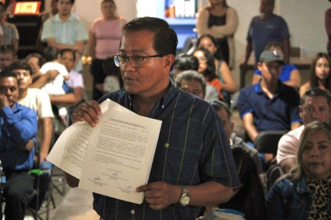 Firman carta de civilidad para elección de ayudantes en Yecapixtla