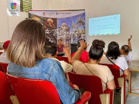 Prestadores de servicios de Tlaltizapán fueron informados acerca de la importancia del cumplimiento de los criterios establecidos para garantizar la permanencia del nombramiento de “Pueblo Mágico”.