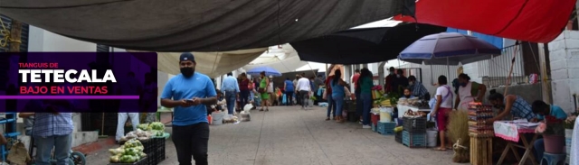 Lenta, la recuperación económica en tianguis de Tetecala