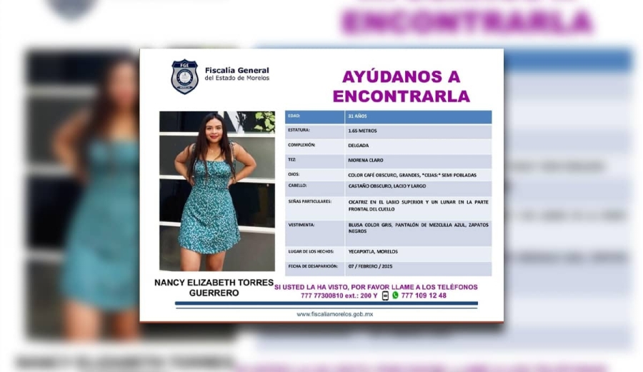Desapareció una mujer de Yecapixtla