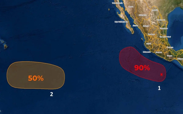 90% de probabilidad de que onda tropical en Oaxaca se transforme en ciclón, alerta Conagua