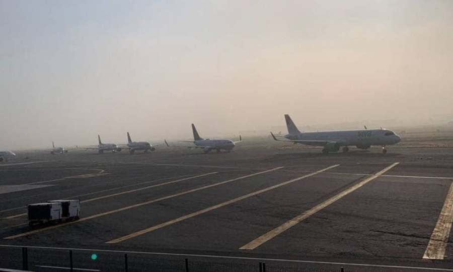 Reanudan vuelos en Aeropuerto de CDMX.