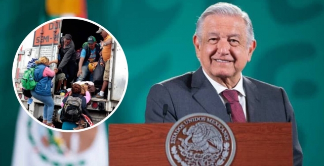 AMLO pide a transportistas que no trasladen a inmigrantes.