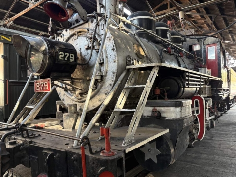 Aspectos del tren esc&eacute;nico de Cuautla. 