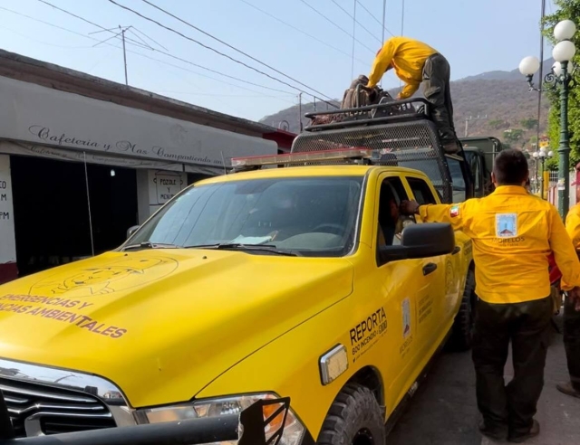 Continúa EEMI atendiendo incendio forestal &#039;El Zapote&#039;, en Tilzapotla