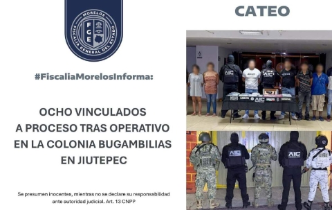 A proceso, ocho personas por delitos contra la salud