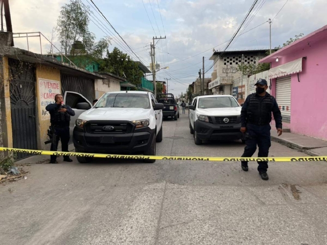 En la zona había decenas de casquillos percutidos.