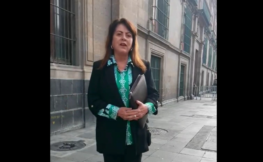 Acude gobernadora Margarita González Saravia a Palacio Nacional para encuentro con la presidenta Claudia Sheinbaum