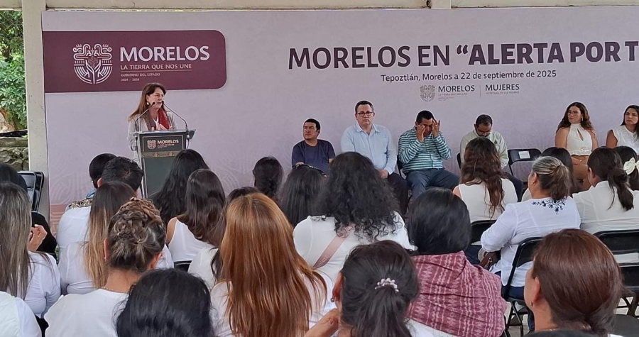 Preside gobernadora acto de arranque de acciones para establecer Alerta de Violencia de Género en Tepoztlán