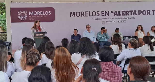 Preside gobernadora acto de arranque de acciones para establecer Alerta de Violencia de Género en Tepoztlán