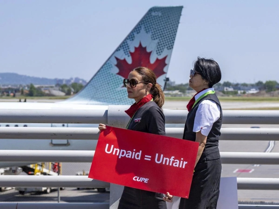 Air Canada suspende vuelos por huelga de trabajadores