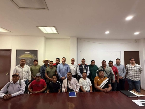 Dan seguimiento a rehabilitación de rutas de evacuación en Ocuituco