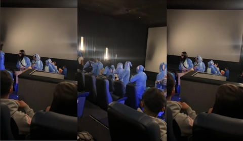 Familia disfrazada de Stitch se robó el show en el estreno de Lilo &amp; Stitch