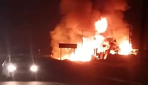 El fuego arrasó con todo.