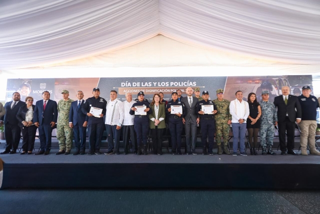 Reafirma Gobierno de Morelos dignificaci&oacute;n policial como eje central de la estrategia estatal de seguridad p&uacute;blica