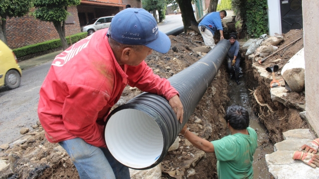 Sustituye SAPAC tubería de drenaje en la colonia Rancho Cortés