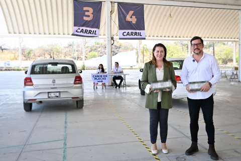 Anuncia gobernadora Margarita González Saravia entrega de placas de circulación
