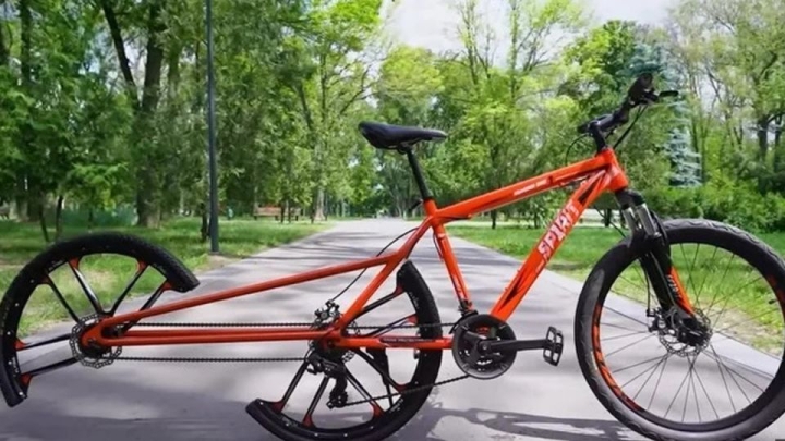 Crea bicicleta funcional con rueda partida a la mitad