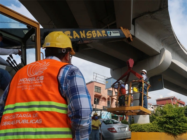 Realiza gobierno del estado inspección en distribuidor vial Emiliano Zapata