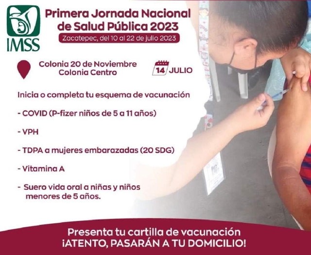   Autoridades llamaron a la población a aprovechar las visitas domiciliarias para completar esquemas de vacunación en niños y proteger contra el VPH a niñas y mujeres adultas.