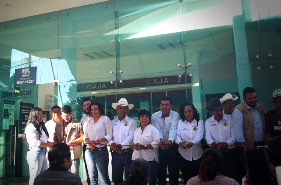 Una sucursal del Banco del Bienestar durante su inauguración esta semana.