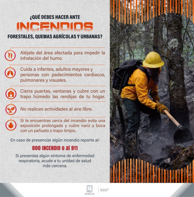 Conmina SSM a incrementar medidas preventivas por incendios