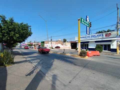 #AlertaVial Un s&oacute;lo carril de circulaci&oacute;n en bulevar L&aacute;zaro C&aacute;rdenas de Jojutla