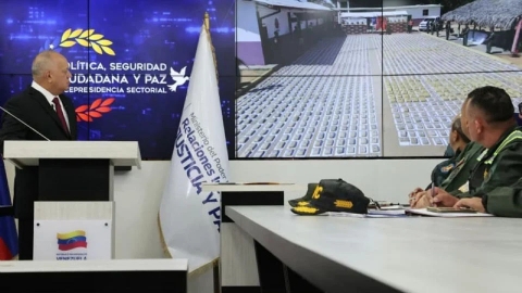 Diosdado Cabello informa que siete toneladas de drogas fueron incautadas en Venezuela
