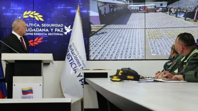 Diosdado Cabello informa que siete toneladas de drogas fueron incautadas en Venezuela