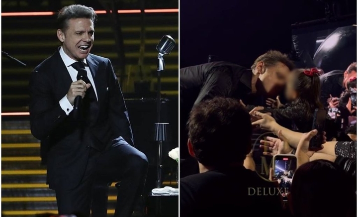 Luis Miguel besa a niña durante concierto y provoca polémica en redes sociales