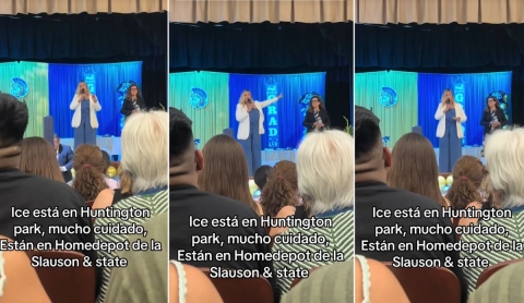 Maestra detiene graduación para advertir sobre redada del ICE: &#039;Queremos que todos estén seguros&#039;