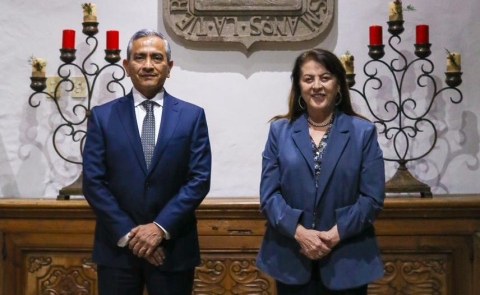 Acuerdan gobernadora Margarita Gonz&aacute;lez Saravia y fiscal general trabajo coordinado en favor de la procuraci&oacute;n de justicia