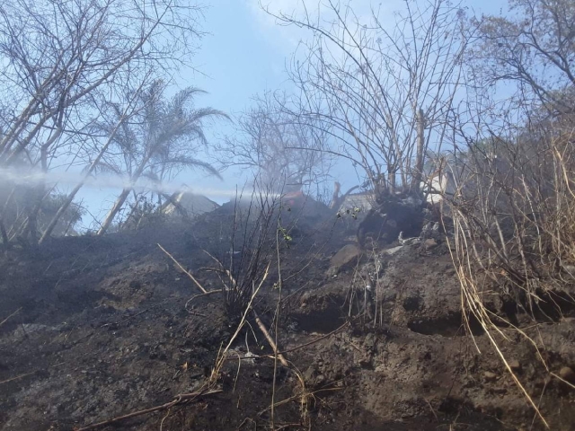 Atienden bomberos de Cuernavaca incendio en la colonia Benito Juárez